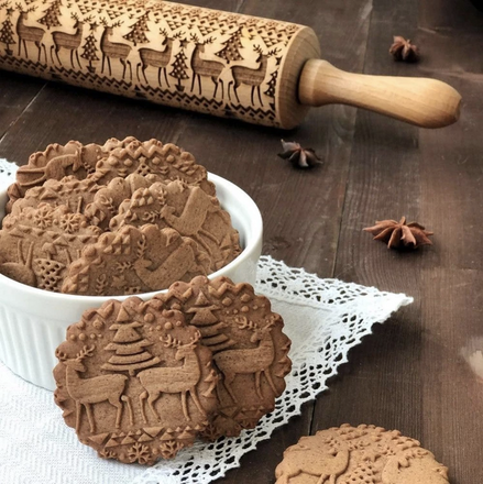 Embossed rolling pins: Make the best-looking cookies ever