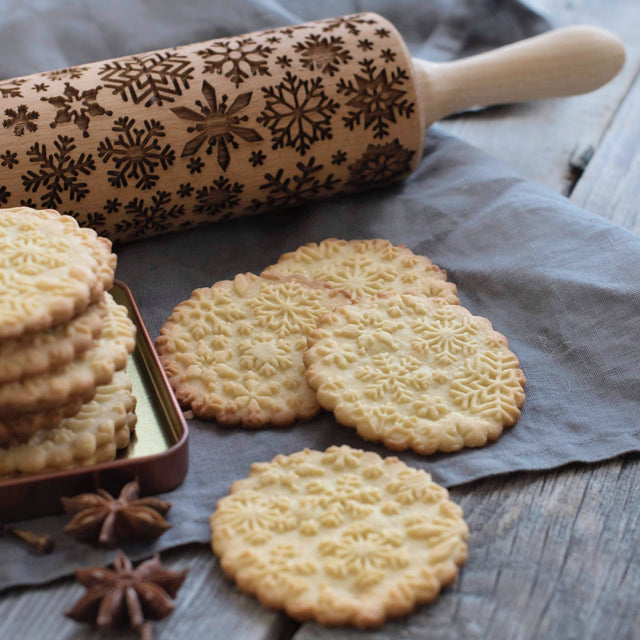 Embossed Rolling Pin CHRISTMAS PRINTS